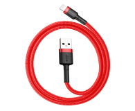 Baseus Kabel Cafule USB-A / Lightning 2.4A QC 3.0 0.5 m - czerwony - 1502153 - zdjęcie 1